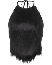 Serotoninn - Faux Fur Top - Lyst
