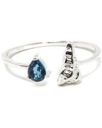 NASI SILVER - Shell Sedef Ring- Topaz - Lyst