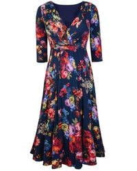 Alie Street London - Annie Dress In Midnight Garden Floral - Lyst