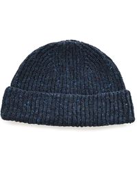 OUBAS - Donegal Merino Wool Beanie Hat - Lyst
