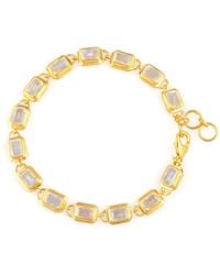 Opium Jewels - Baguette Cut Bracelet - Lyst