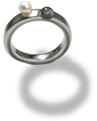 Onia - Pearl & Moonstone Loop Lock - Lyst