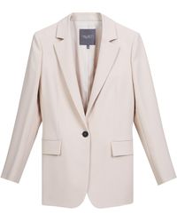InAvati - Neutrals Single-Breasted Slim Fit Milk Jacket - Lyst
