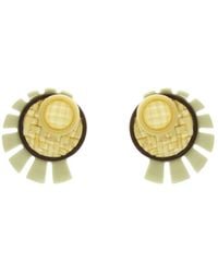 Gissa Bicalho - Acrylic Handmade Earring Sun Light Kahki - Lyst