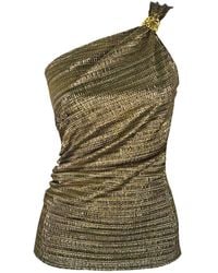 Me & Thee - Pick N Mix Metallic Antique One Shoulder Top - Lyst