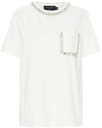 Exquise - Neutrals Alla Tshirt – Ecru - Lyst