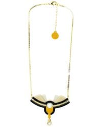 Gissa Bicalho - Acrylic Handmade Necklace Alamanda Kahki - Lyst
