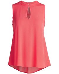 Conquista - Sleeveless Top With Rounded Hem - Lyst