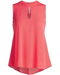Conquista - Sleeveless Top With Rounded Hem - Lyst