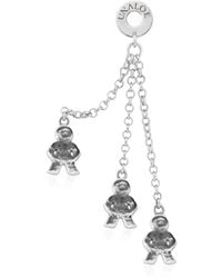 Unaloe - Sterling Boy Charm Chain Drop Earrings – Modern Symbolic Jewelry For - Lyst