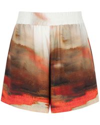 Nocturne - Printed High Waisted Shorts - Lyst