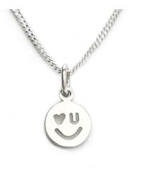 LITZI - Love U Happy Face Pendant - Lyst