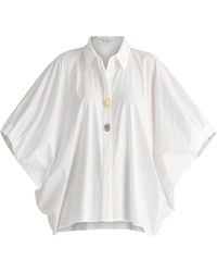 Paisie - Metallic Button Details Oversized Blouse - Lyst