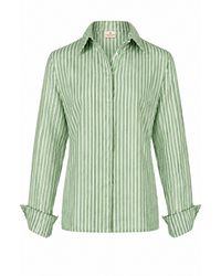 Gunda Hafner Ltd - And Striped Linen Cotton Blend Shirt - Lyst
