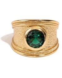 Ebru Jewelry - Majestic Emerald Statement Ring - Lyst