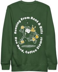 Anchor and Crew - Forest Gustatory Coffee Over Bills Cotton Blend Embroidered Sweatshirt - Lyst