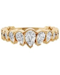 Aya Fine Jewelry - Celeste Pear Lab Grown Diamond Half Eternity Ring - Lyst