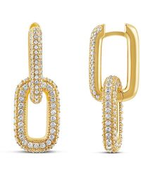 SHYMI - Removable Link Pave Earrings - Lyst
