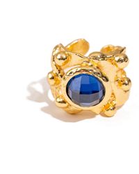 Ebru Jewelry - Royal Sapphire Crown Statement Ring - Lyst