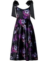 RainSisters - Velvet Dress With Tie Straps: Hortense - Lyst