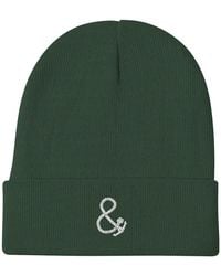 Anchor and Crew - Dark Ampersand Signature Cotton Blend Embroidered Beanie - Lyst