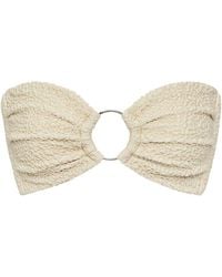 Montce - Neutrals Oat Texture Tori Ties Bandeau Bikini Top - Lyst