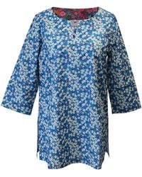 Lime Tree Design - Mitsi Tunic Top Made With Liberty Fabric - Lyst