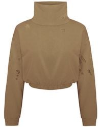 Pcfg - Destroyed High Neck Sweat - Lyst