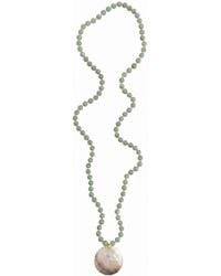 Heather Hawkins Jewelry - Rockabye Long Gemstone Beaded Necklace With Coin Pendant - Lyst