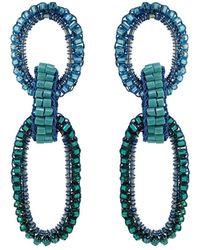 Lavish by Tricia Milaneze - Ocean Blue Mix Stevie Handmade Crochet Earrings - Lyst