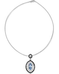 Bellus Domina - Charm Sterling And Cubic Zirconia Necklace - Lyst