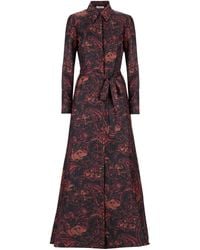 Teodora Milano - Portofino Silk Chemisier Long Dress - Lyst