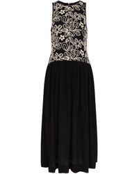 Rose & Nancy - Rhea Lace Mix Sleeveless Dress - Lyst