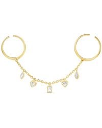 SHYMI - Two Finger Bezel Set Adjustable Ring - Lyst