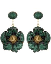 LÁTELITA London - Poppy Flower Drop Earrings Emerald - Lyst