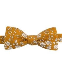 LE COLONEL - Liberty Mustard Capel Bow Tie - Lyst