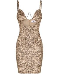 The Gt Atelier - Leopard Print Mini Dress - Lyst