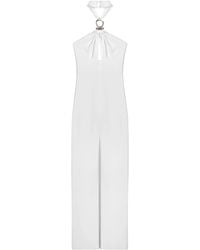 Nocturne - Cut-Out Detail Embellished Maxi Dress - Lyst