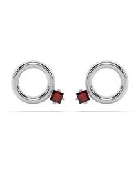 Onia - Square Ruby Donut Studs - Lyst