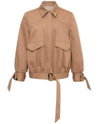 SÉLONE - Neutrals Cael Pocket Bomber Jacket - Lyst