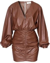 AGGI by HALEWSKI - Trudy Mini Dress With Balloon Sleeves - Lyst