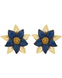 LÁTELITA London - Marguerite Daisy Flower Large Stud Earrings Sapphire - Lyst