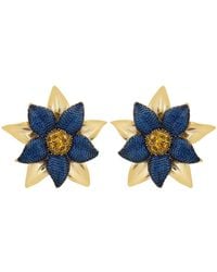 LÁTELITA London - Marguerite Daisy Flower Large Stud Earrings Sapphire - Lyst
