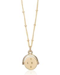Auree - Verona Spinning I Love You Pendant - Lyst