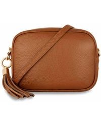 Apatchy London - The Tassel Tan Leather Crossbody Bag - Lyst
