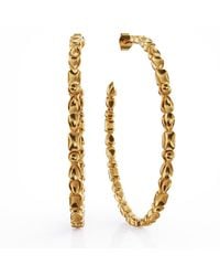 Linda Fiore - Adeline Hoop Earrings Vermeil - Lyst