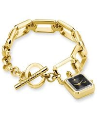 ROSEFIELD - Studio Edition Ladies Octagon Xs Tone Bracelet Watch With Sunray Dial - Lyst