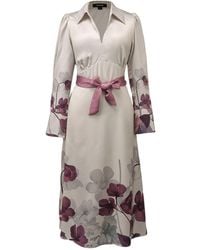 Smart and Joy - Placement Floral Print Impire Cut Dress - Lyst