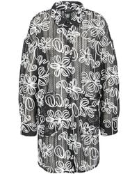 Freaky Nation - Flower Mesh Long Jacket - Lyst