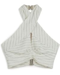 Nocturne - Halter Neck Blouse With Tie Detail - Lyst